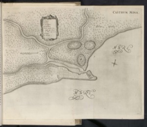 Mapa de la Mina de Oro de São Jorge da Mina — Cartógrafo anónimo (siglo XVII)