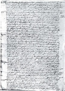 Página de un manuscrito antiguo con texto escrito a mano — Anónimo novohispano