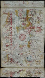 Fragmento de un manuscrito antiguo — Anónimo tlacuilo, tradición mixteca