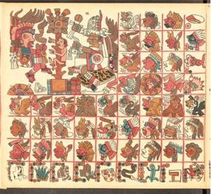 Códice Mendocino: — Calendario y Símbolos Mexicas — Anónimo tlacuilo mexica (Códice Aubin)