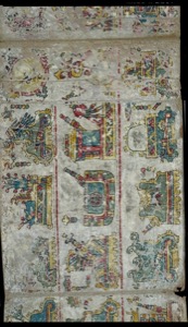 Códice Maya — Con Jeroglíficos y Figuras Históricas — Anónimo mixteco