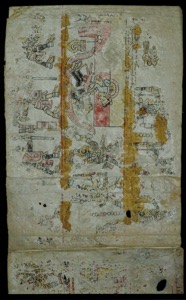 Códice Prehispánico — Con pictogramas y glifos — Anónimo mixteco