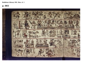 Página de un códice mesoamericano — Anónimo mixteco