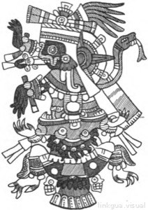 Figura de deidad mexica, Quetzalcóatl o similar