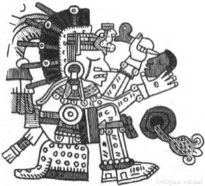 Guerrero mexica con ofrenda