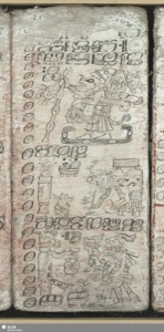 Página de un códice prehispánico — Anónimo maya