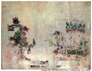 Códice Borgia: Escena mitológica y religiosa mesoamericana