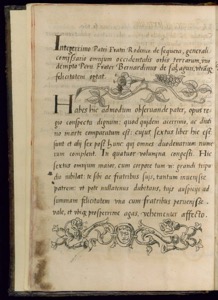 Página de un antiguo códice o libro impreso — Bernardino de Sahagún
