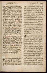 Página de un libro antiguo impreso — Bernardino de Sahagún