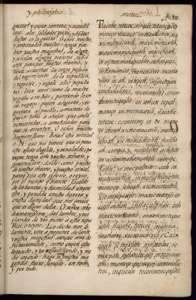 Página de un antiguo libro o manuscrito con texto impreso — Bernardino de Sahagún