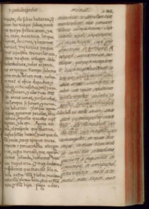 Página de un manuscrito antiguo — Bernardino de Sahagún