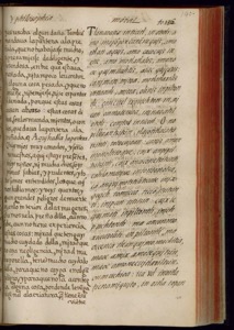 Página de un manuscrito antiguo con texto escrito a mano — Bernardino de Sahagún