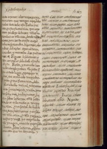 Página de un antiguo libro o manuscrito