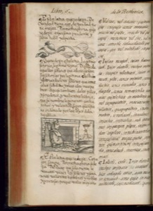 Página de un libro antiguo impreso — Bernardino de Sahagún