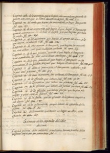 Página de un antiguo manuscrito o libro — Bernardino de Sahagún