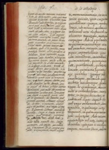 Página de un manuscrito antiguo — Bernardino de Sahagún