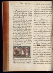 Página de un códice o libro antiguo con texto — Bernardino de Sahagún