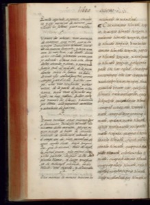 Página de un manuscrito antiguo con texto en dos columnas — Bernardino de Sahagún