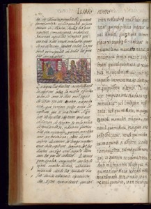 Página de un códice o manuscrito colonial con texto — Bernardino de Sahagún