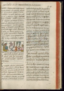 Página de un códice o manuscrito histórico — Bernardino de Sahagún