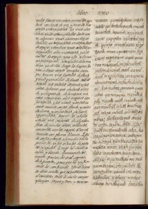 Página de un manuscrito antiguo — Bernardino de Sahagún