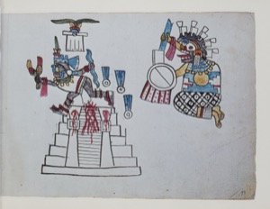 Figuras rituales mexicas — Anónimo tlacuilo (Códice Magliabecchiano)