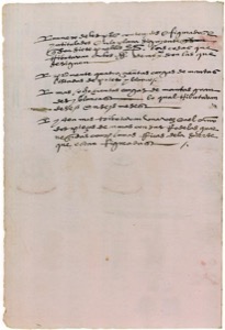 Página manuscrita antigua con texto en español — Anónimo tlacuilo mexica (Códice Mendoza)