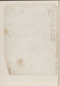 Página de un manuscrito antiguo con texto caligráfico en tinta — Anónimo novohispano