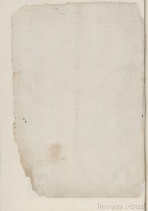 Página antigua y deteriorada de un manuscrito o libro