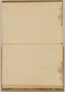 Páginas abiertas de un manuscrito o libro antiguo — Anónimo novohispano