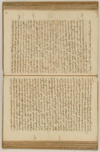 Manuscrito antiguo abierto — Anónimo novohispano