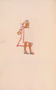 Figura humana estilizada — Anónimo novohispano