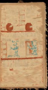 Página de un códice prehispánico o colonial temprano — Anónimo maya