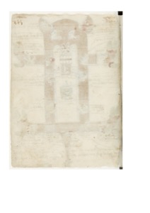 Página de un manuscrito medieval con texto en latín — Anónimo tlacuilo mexica (Códice Tudela)