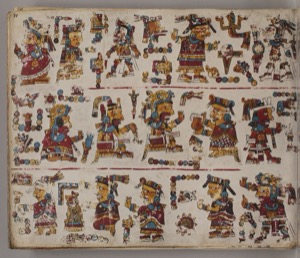 Códice Mixteco: — Figuras Antropomorfas y Dioses — Anónimo mixteco