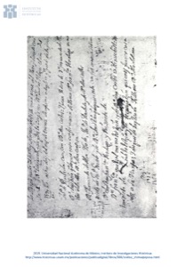 Página de un documento histórico manuscrito — Anónimo novohispano