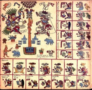 Códice Borbónico, — Lámina, nº 8 — Anónimo tlacuilo mexica (Códice Borbónico)