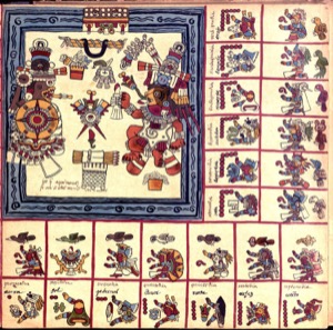 Códice Borbonico, — Lámina, nº 14 — Anónimo tlacuilo mexica (Códice Borbónico)