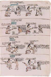 Códice Mendoza, — Lámina, nº 124 — Anónimo tlacuilo mexica (Códice Mendoza)