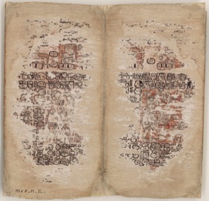 Con Glifos y Dibujos Antiguos — Anónimo maya