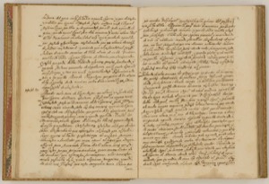 Páginas abiertas de un antiguo manuscrito — Anónimo novohispano (Códice Ramírez)