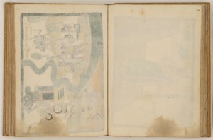 Páginas abiertas de un antiguo códice o manuscrito