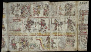 Códice Maya — Con Deidades y Ceremonias — Anónimo mixteco