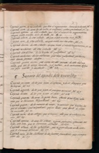 Página de un antiguo manuscrito o libro impreso — Bernardino de Sahagún (coord.)
