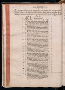 Página de un antiguo libro litúrgico con anotaciones — Bernardino de Sahagún