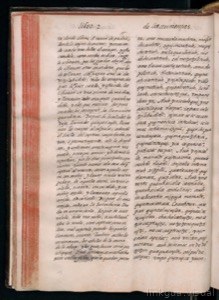 Página de un códice o manuscrito antiguo