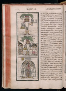 Ilustraciones de códice precolombino con texto náhuatl — Bernardino de Sahagún