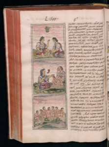 Ilustraciones de un códice histórico con escenas cotidianas — Bernardino de Sahagún