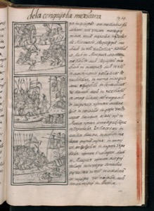Página de un manuscrito o libro antiguo que documenta — Bernardino de Sahagún (coord.)