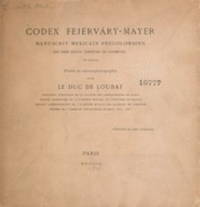 Página de título del "Codex Fejervary-Mayer" — Anónimo mesoamericano